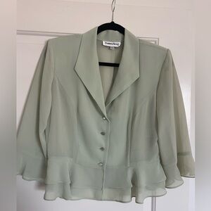 Vintage Blouse Mint Green